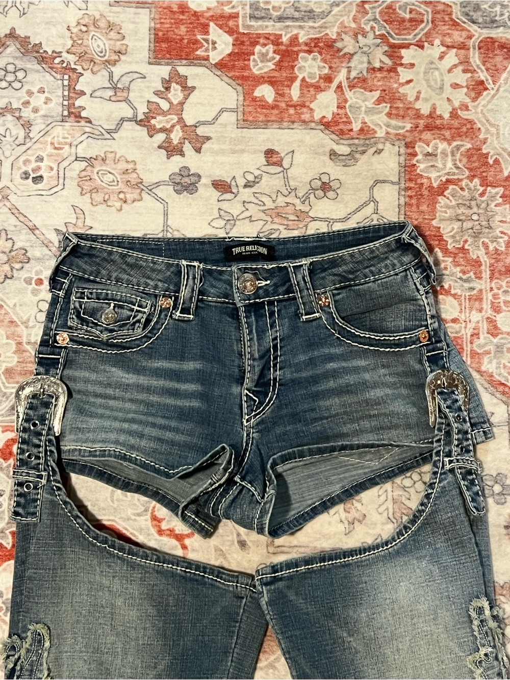 TRUE RELIGION Western Relaxed Chap Flare Jean - Picture 2 of 12
